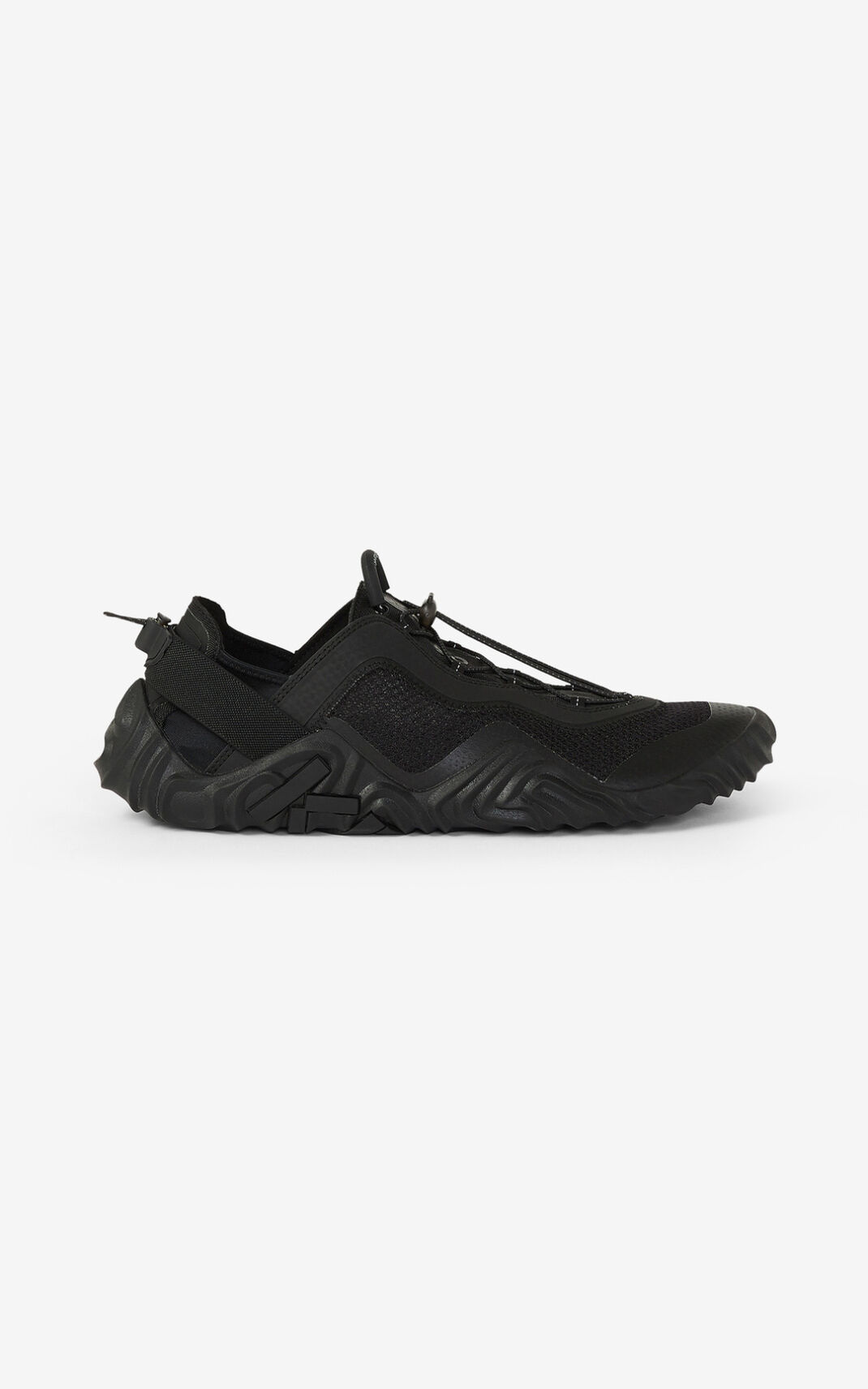 Kenzo Sport Wave mesh Sneakers Heren Zwart | 59024CZVW